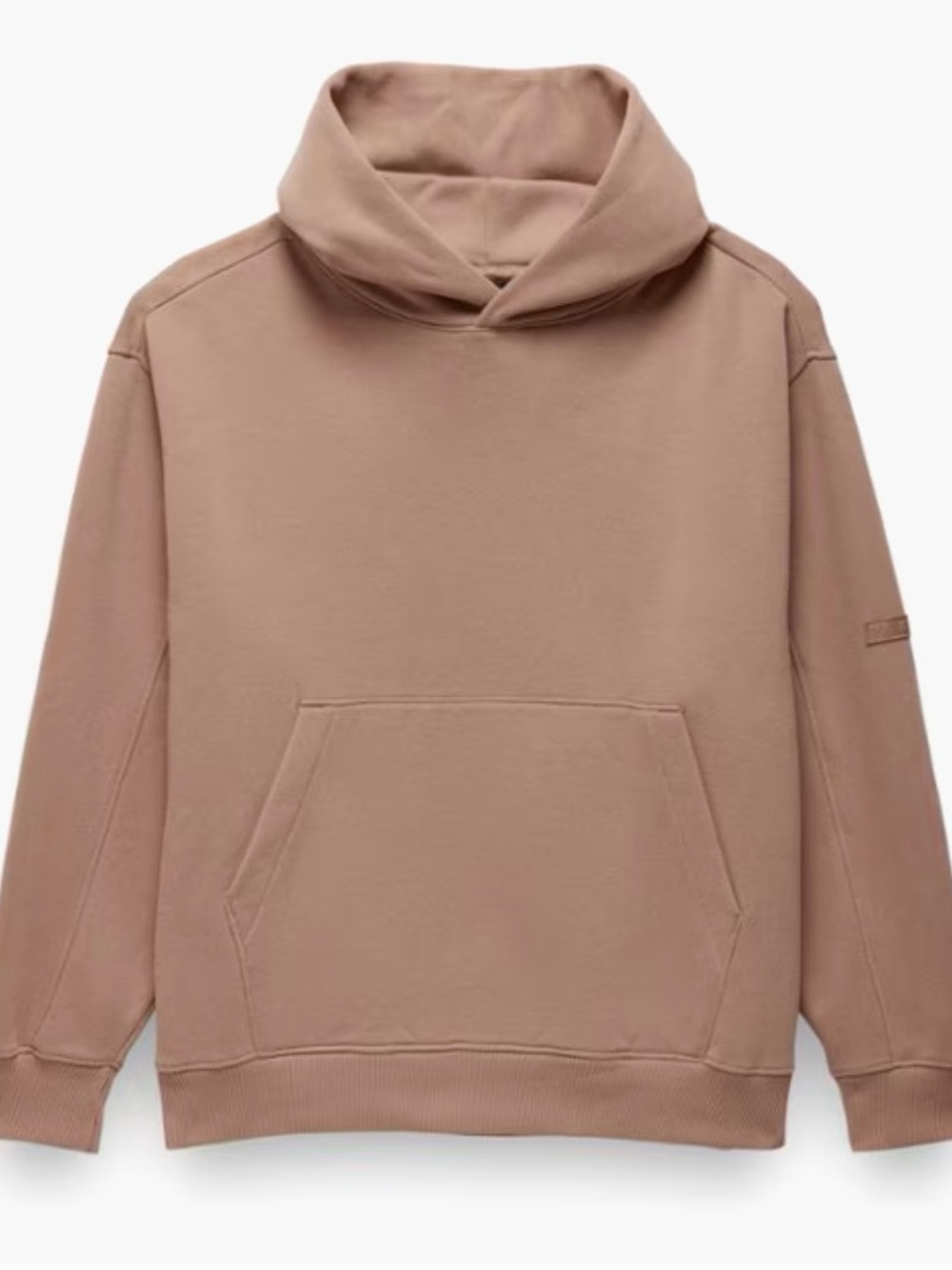 PrAna DreamFleece Hoodie Sz S Tan Comfy Loungewear Back to school organic